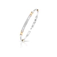Pulsera Arkano Hombre in Acero Diamante ABA001BB - ABA001BB